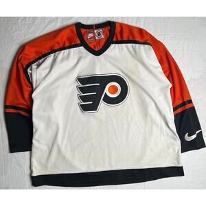 Vintage Nike Philadelphia Flyers Team NHL Jersey Men's Size XL 100% Polyester